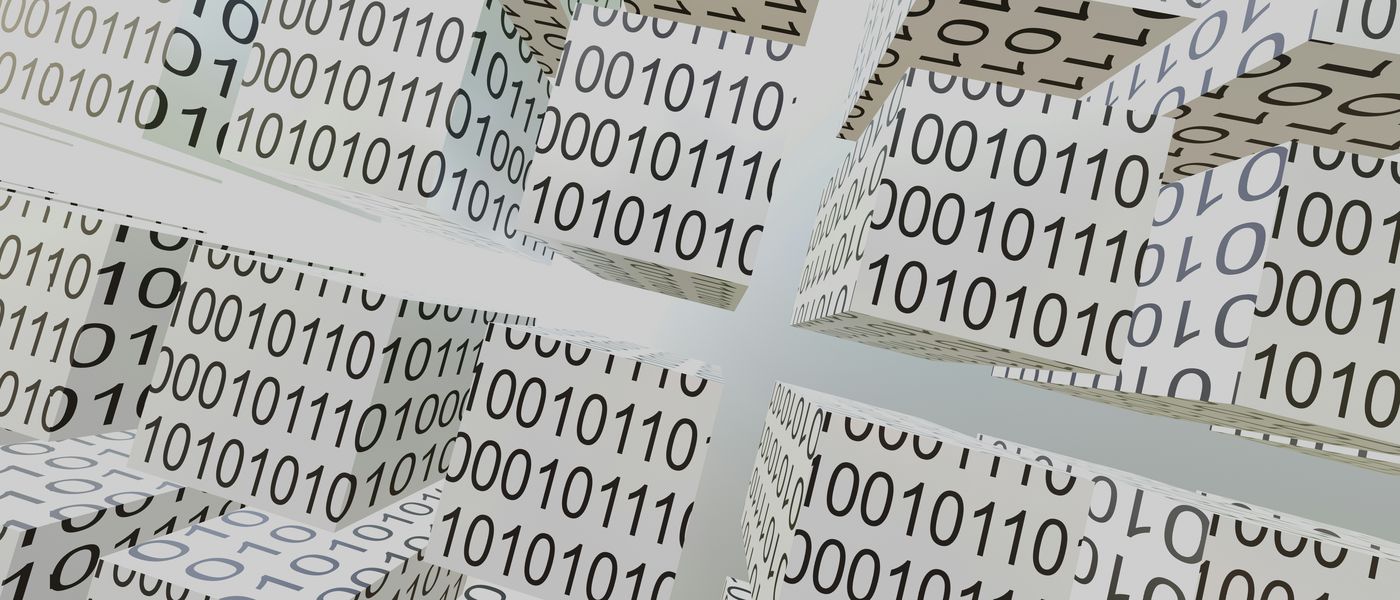 Rappresentazione astratta di dati digitali nel cloud